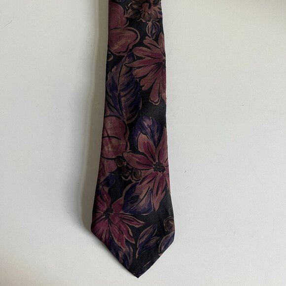 Vintage Christian Dior Floral Art Tie – Viange Vintage Vintage Christian Dior Floral Tie